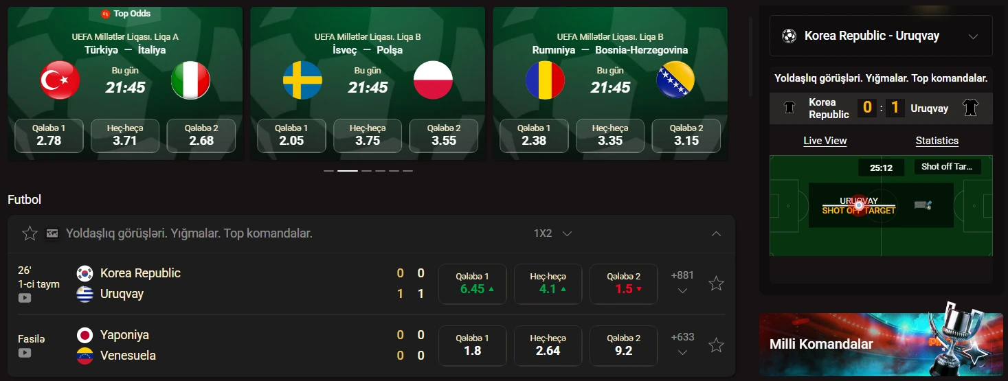 Pinco casino canlı Azərbaycan rulet blackjack və real diler oyunları